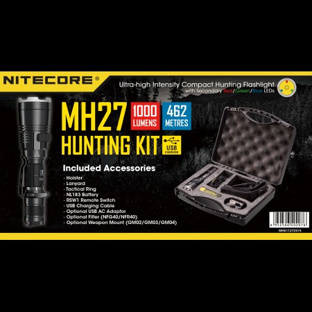 Nitecore MH27 1000 Lumens Hunt Kit